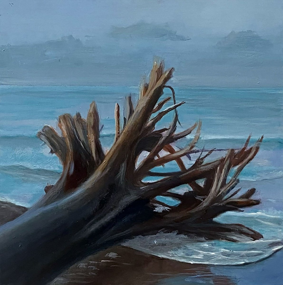 Morning, And The Mystery Painting By Dennis Crayon, 10 X 10, Artwork For Sale On Artfinder