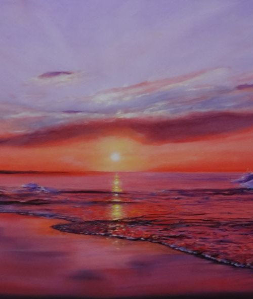 The Day Ends by Mel Davies Original Art