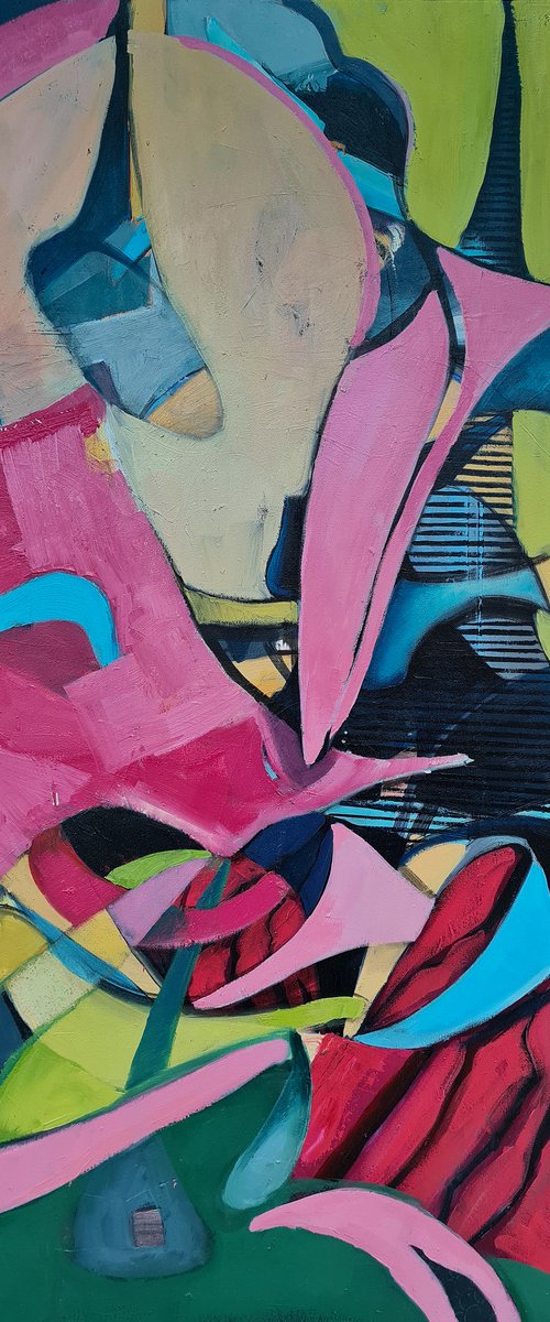 Composition with Flamingo by Karolina Franceschini