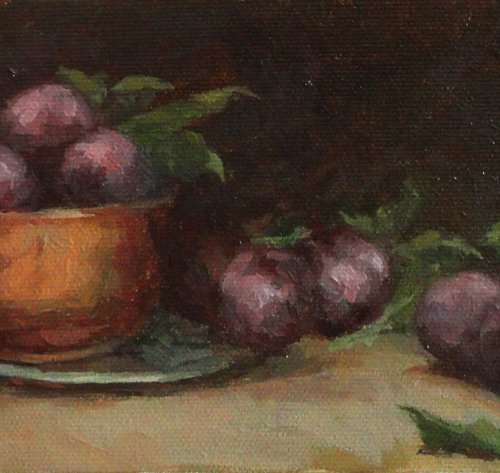 Purple plums by Radosveta Zhelyazkova