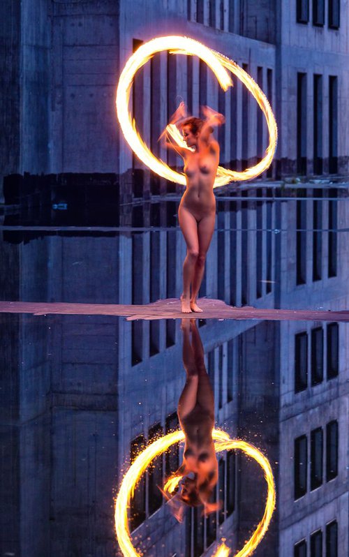 Fire & Water II. - Art Nude by Peter Zelei