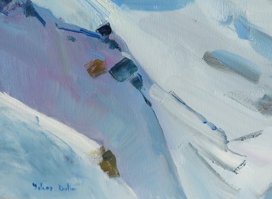 " Mountains in winter "