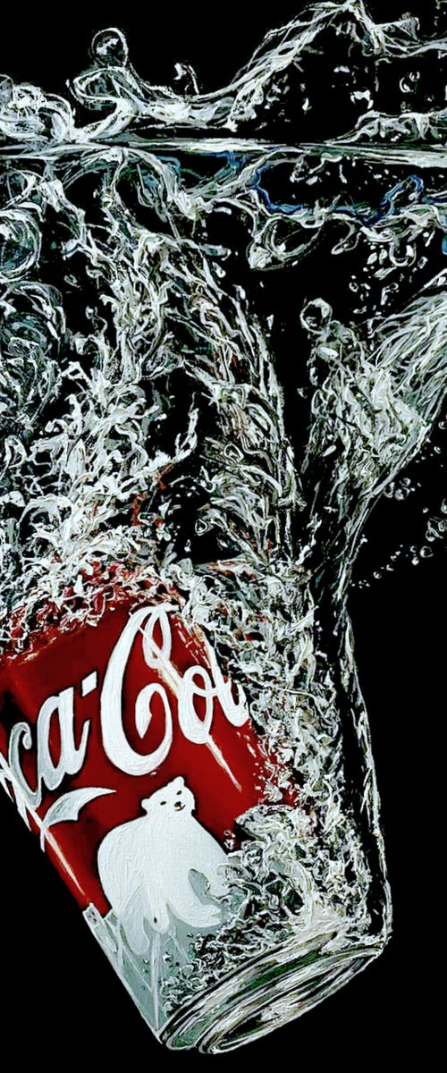 Coca Cola underwater by Elena Adele Dmitrenko