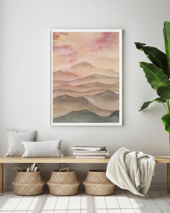 Warm Abstract Mountains