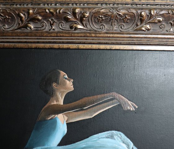 Movement, Portrait of a Dancer, Ballet, Ballerina, Young Dancer Painting