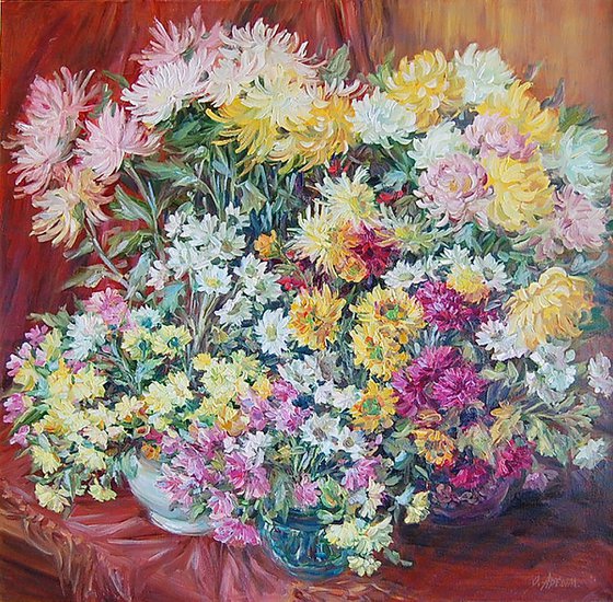 Asters and Chrysanthemums