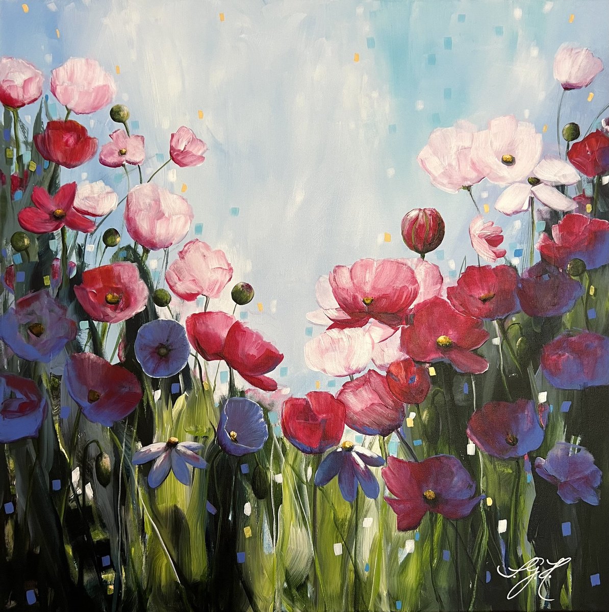 Poppies Land 5 by Sandra Gebhardt-Hoepfner