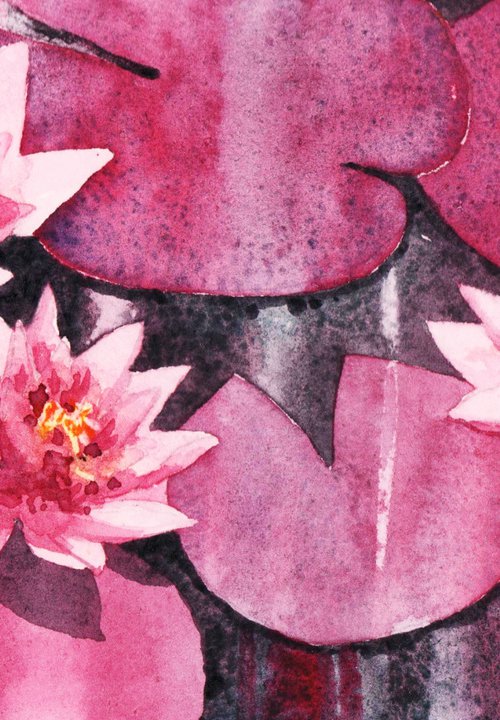 Petalled Peace - original watecolour painting by Alison Fennell
