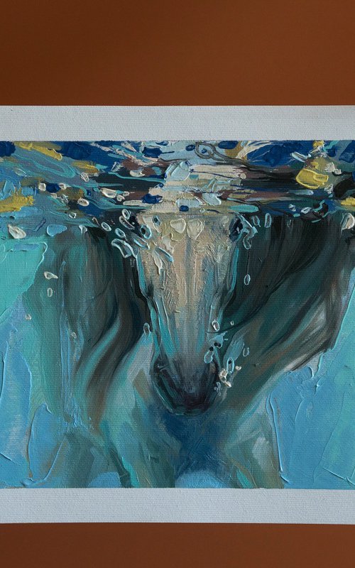 Sea summer horse I by Anastasia Parfilo