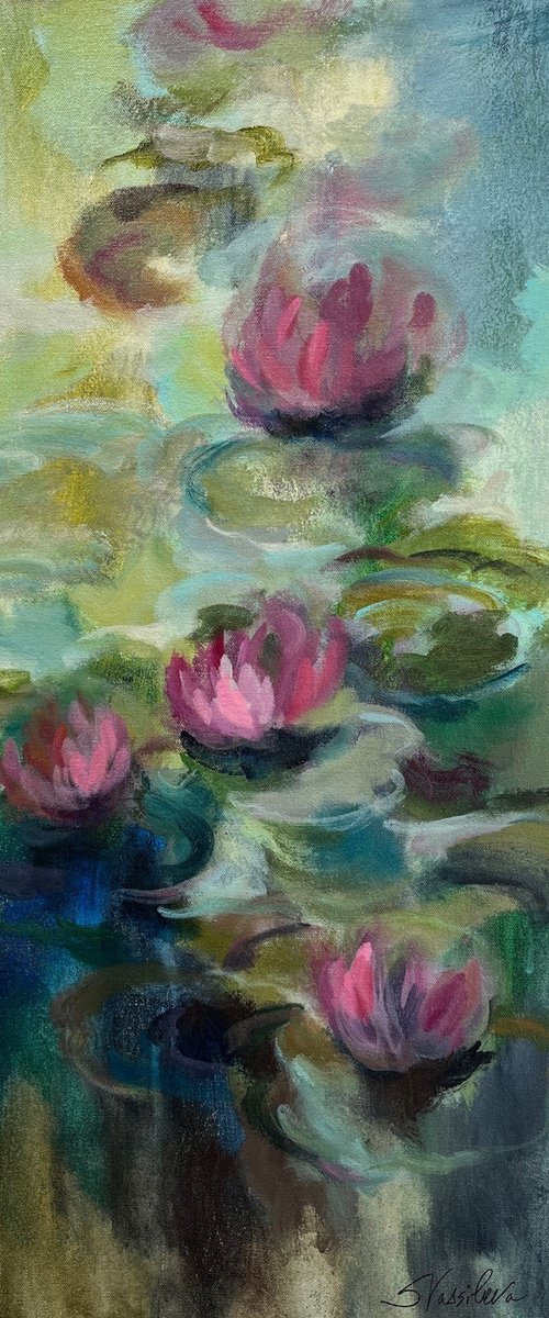Pink Water Lilies II by Silvia  Vassileva