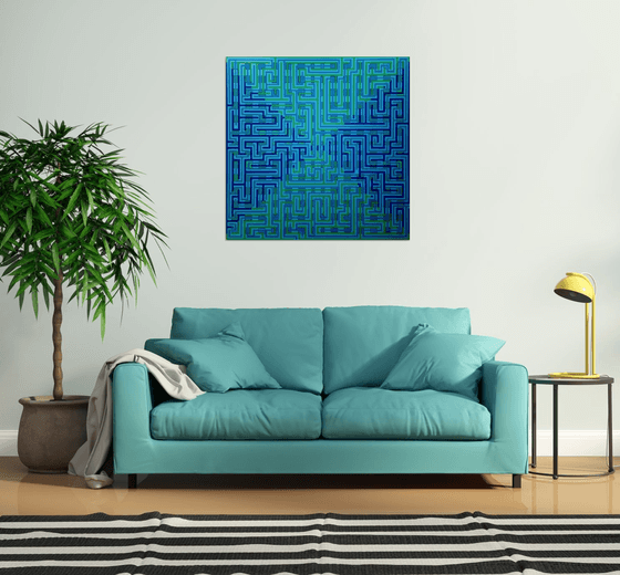 CYAN (100 x 100cm) (39.3 x 39.3") XL!!