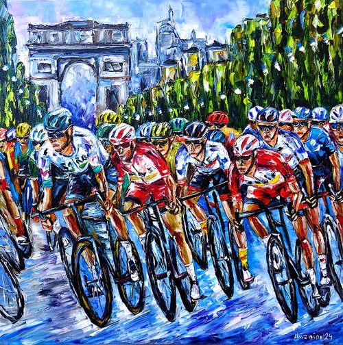 Tour de France, Paris by Mirek Kuzniar
