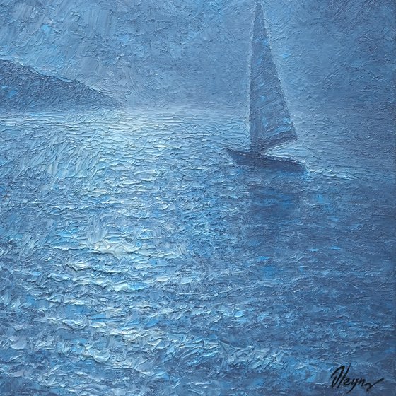 Moon and Yacht