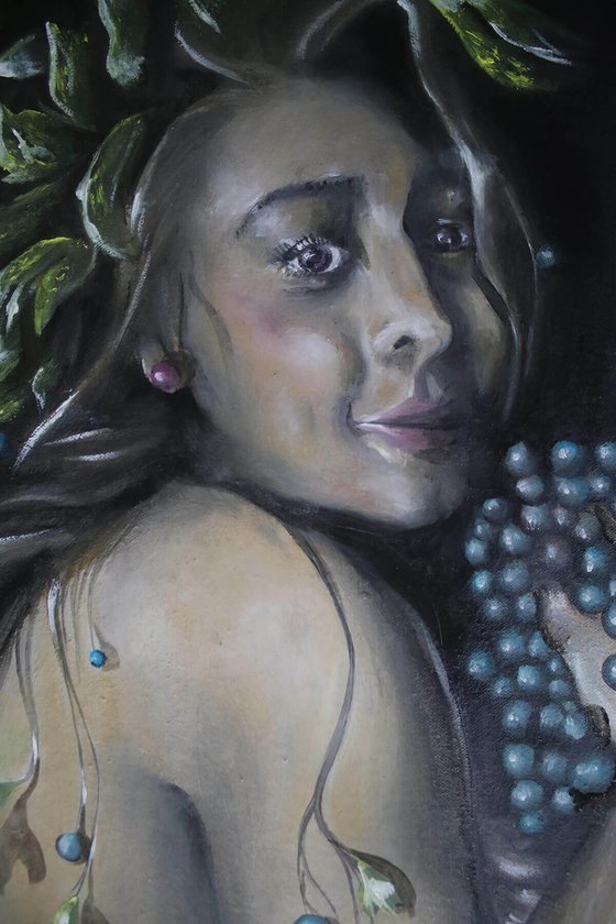 Self Portrait as Bacchus