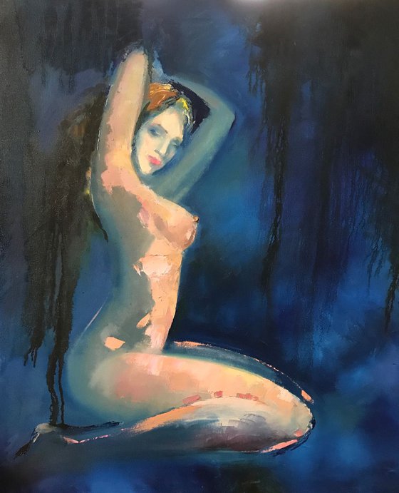 Whisper. Nude painting, female.