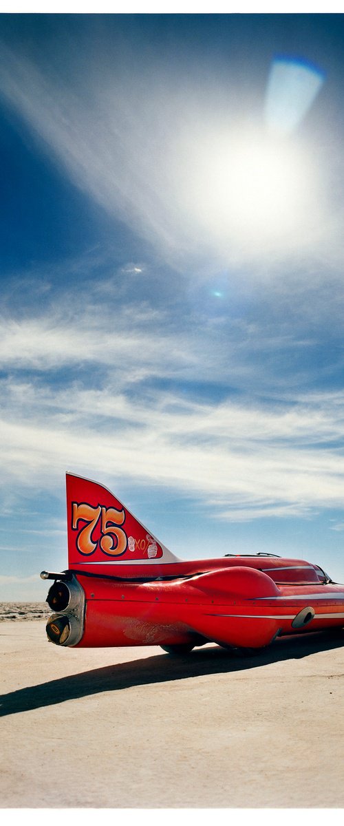 Ferguson Racing Streamliner (Rear Three Quarters), Bonneville, 2003 by Richard Heeps