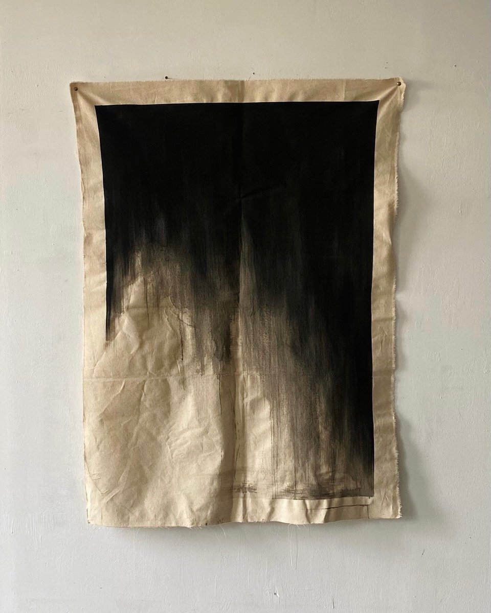 Organic Abstract Acrylic Painting By Grey Aiden, 37 X 51, Window / Live Form, Original Artwork