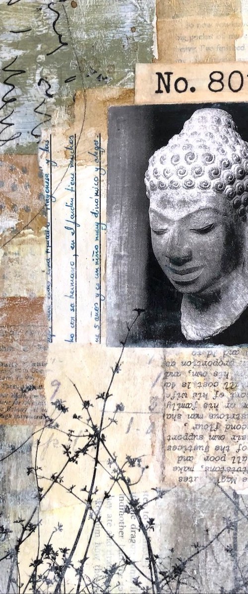 Head Of Buddha by Lorraine Brown