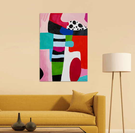 Bold Colorful Abstract art