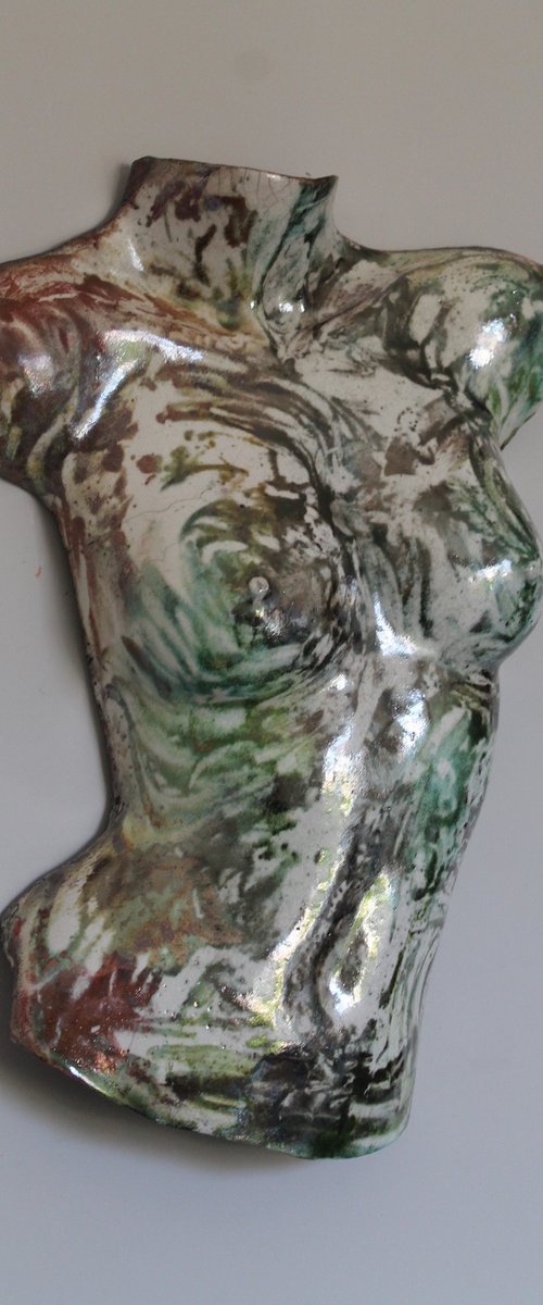 Raku Torso Large 43 by Monique Robben- Andy Sheppard