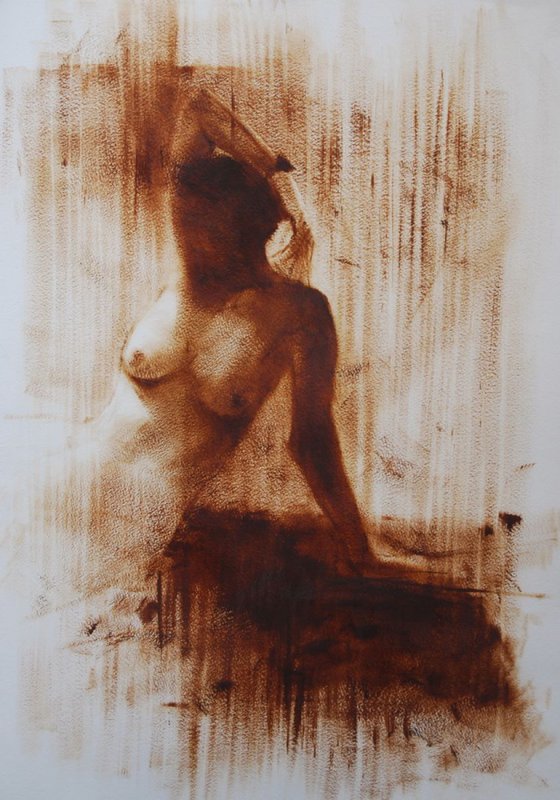 Nude Oil Painting on Canvas "She"