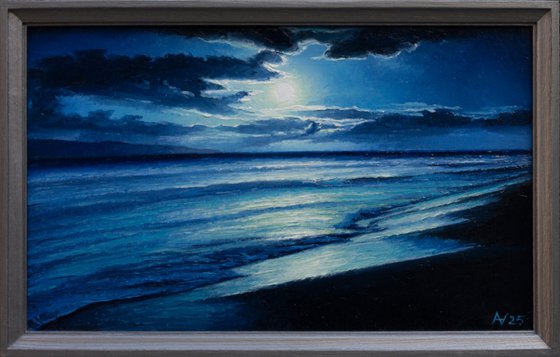 Diptych "NIGHT SEA"