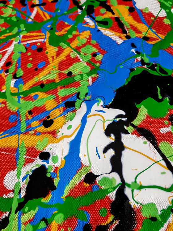 Ahojot (H)115x(W)157 cm. Similar to a Jackson Pollock