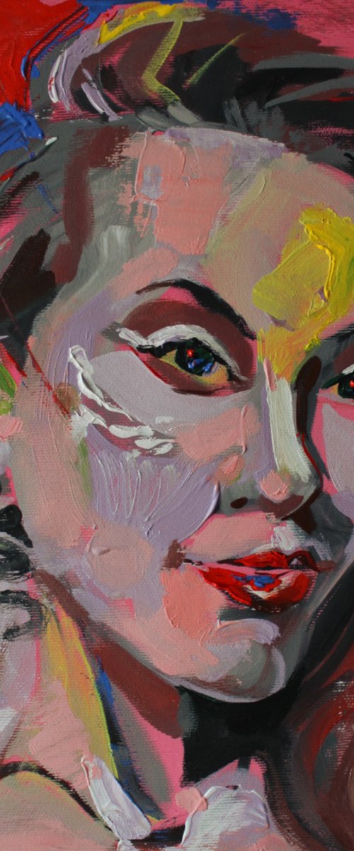 Scarlet shimmer Girl from Europe by Iryna Tymkul