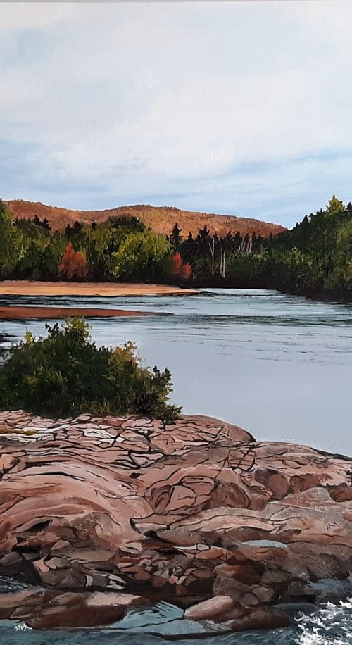 Waterfalls in Brébeuf, Quebec II by Anne Shaughnessy