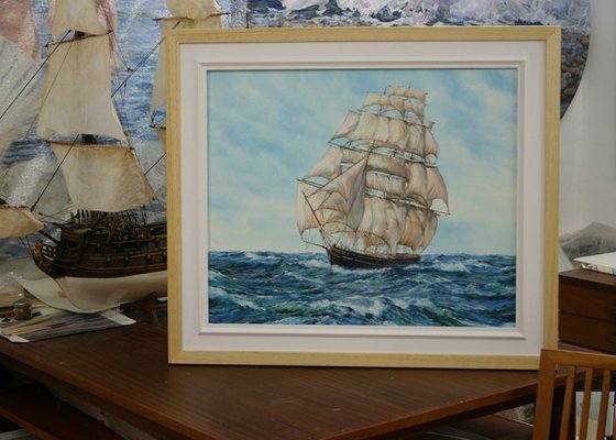THE CUTTY SARK AT SEA