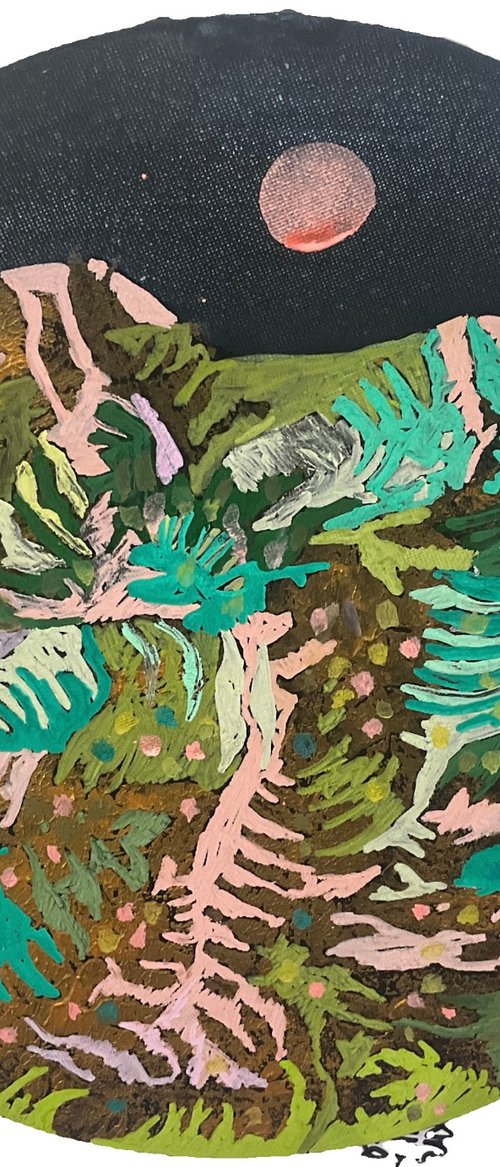 Argyll hillside nightfall by Gwendolyn Fleming