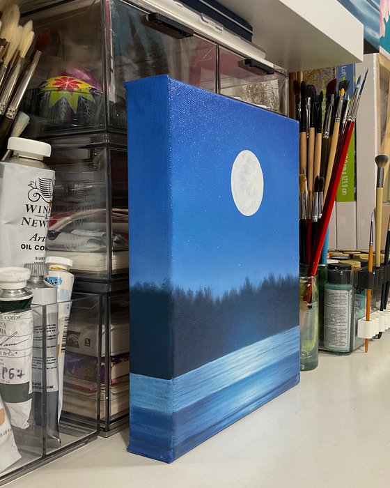 Ethereal Glow of a Full Moon