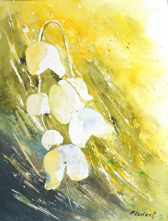 Lily of thevalley watercolor