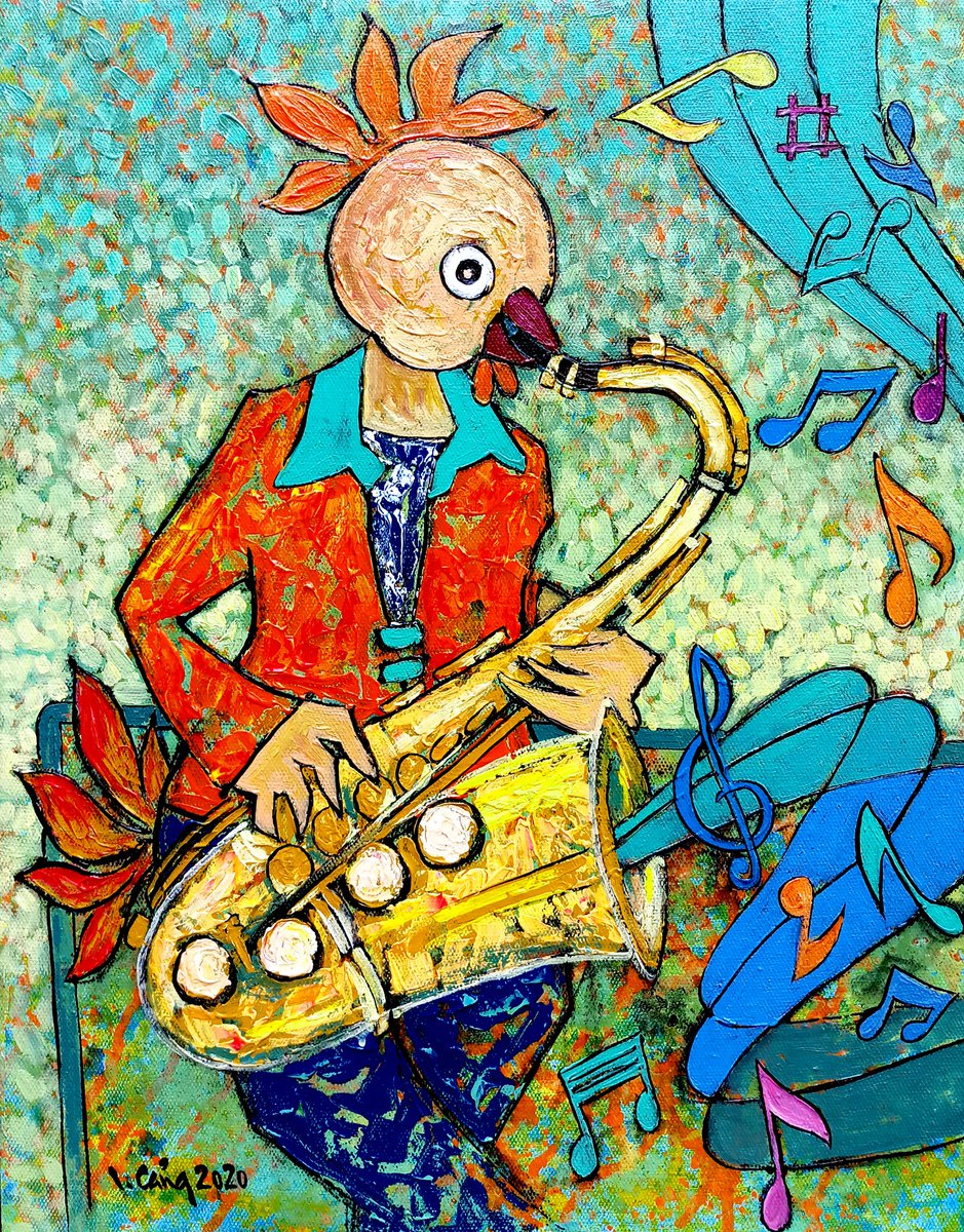 Saxophonist 1 by Cang Lam Van