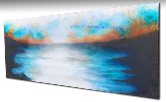 sunrise seascaping (150 x 60 cm )