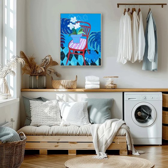 Red Chair Still Life