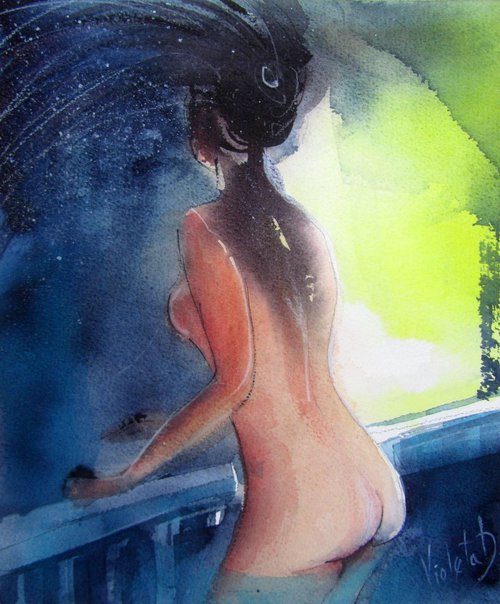 A Night Swim by Violeta Damjanovic-Behrendt