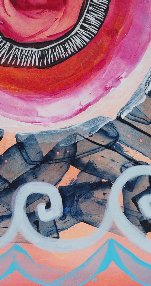 Abstract sunset by Sara Rodighiero