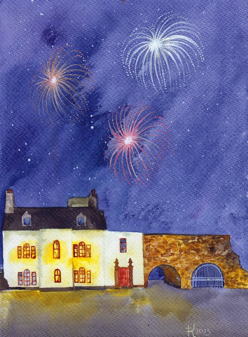 Spanish Arch Fireworks by Terri Smith