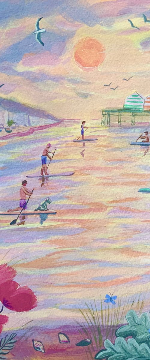 Summer Paddle boarders by Mary Stubberfield