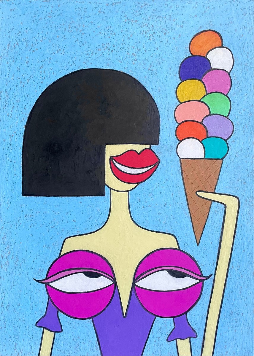 My tits love big ice cream by Ann Zhuleva