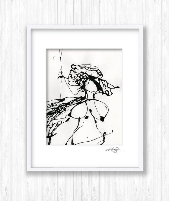 Doodle Nude 30 - Minimalistic Abstract Nude Art by Kathy Morton Stanion