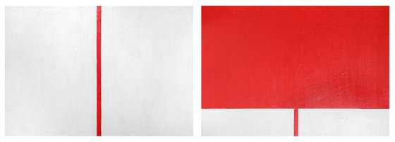 One Stripe Diptych