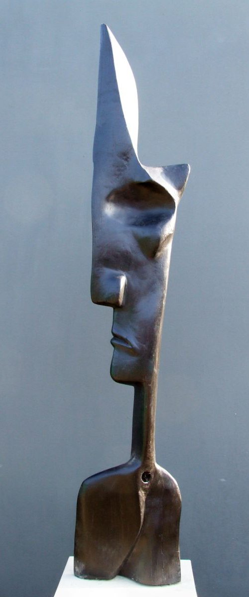"The King" Bog Oak wood carving, from the series ----- Fossilized Wood by Andru Fijalkowski