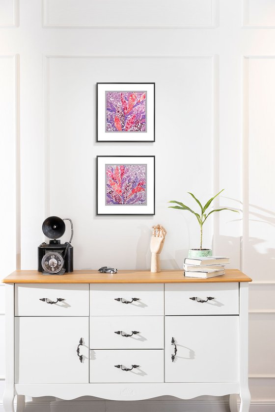 Set of 2 «Lavender Tropics»