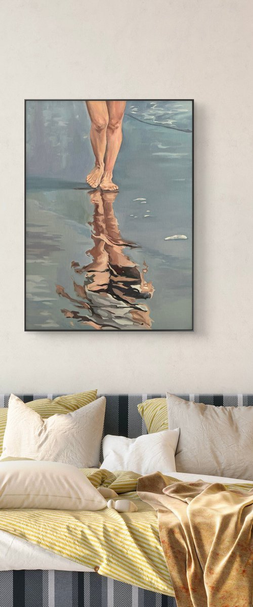 Sea coast. Reflections by Guzel Min