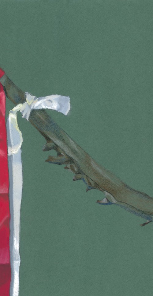 Red Flag White Flag by Kristine Facchetti