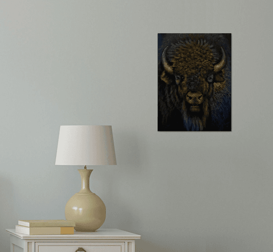 Portrait of a North American Bison