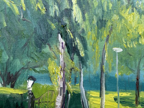 Sun-Dappled Path: Plein Air
