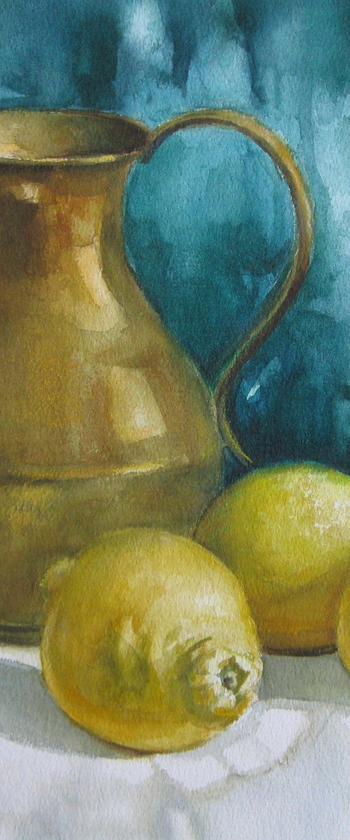 Pot and lemons by Elena Oleniuc